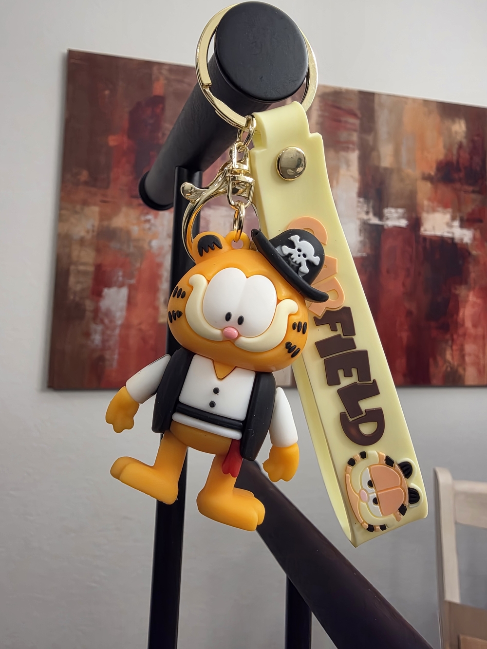 Garfield Bag Charm- With Keychain And Wrist Strap- Get All 6 - Picture 6 of 8